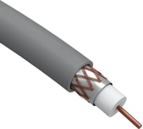 Коаксиальный кабель ЭРА RG6U, 75 Ом, Cu, нгHF, цвет Б0044606