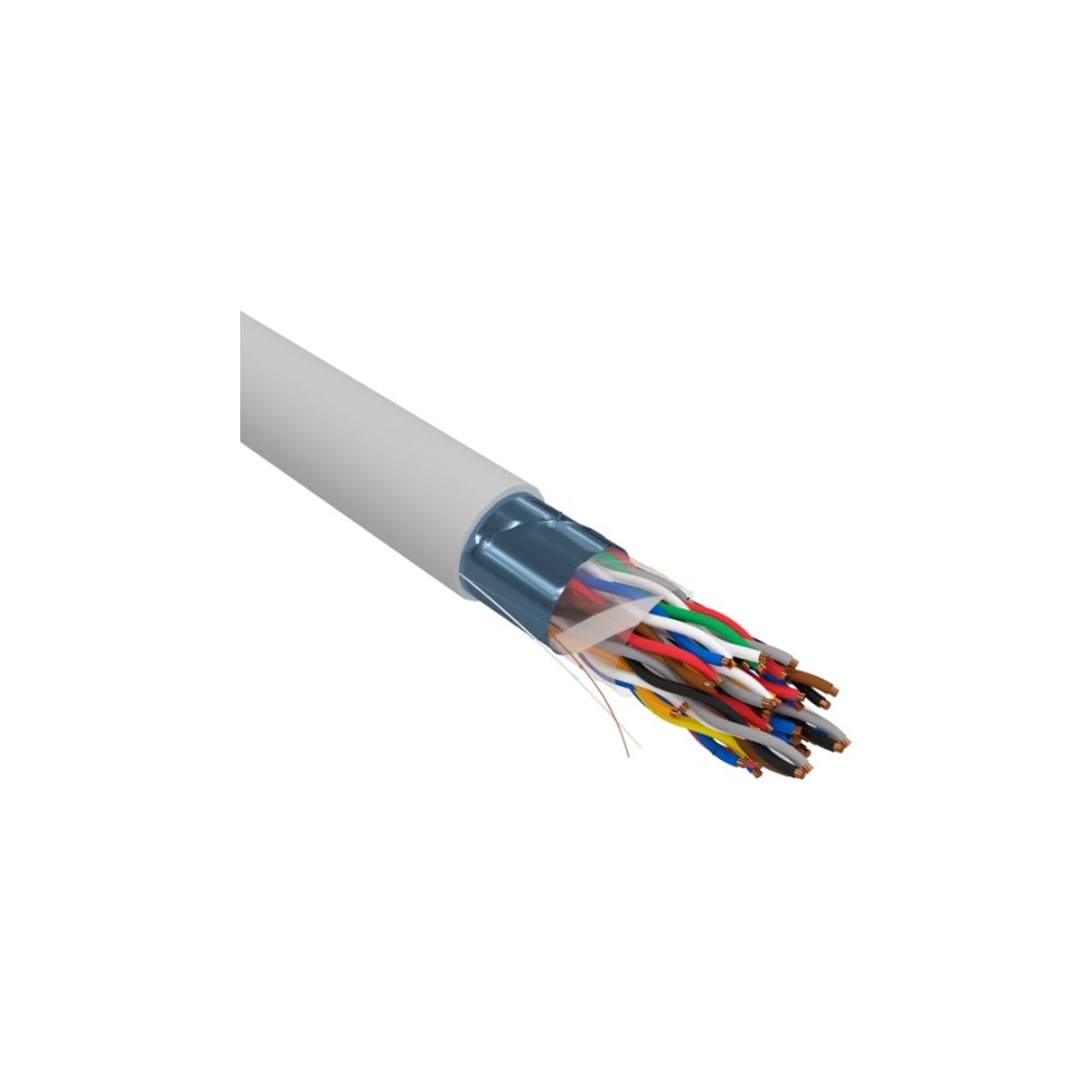 Кабель F/UTP REXANT CAT 5е, PVC, 25x2x0,48мм, внутренний, серый, (305 м ...