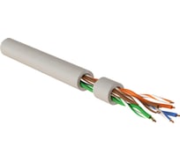 Кабель для сетей Hyperline industrial ethernet, категория 5e, 4x2x24 awg, однопроволочные жилы (solid), u/utp, pvc, серый 444051