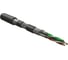 Кабель для сетей Hyperline industrial ethernet, категория 6a, 4x2x23 awg, многопроволочные жилы (patch), s/ftp, бронированный, shf1/shf2, черный 444077 1