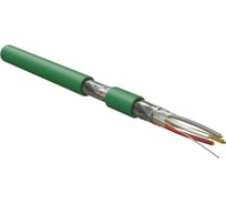 Кабель интерфейса Hyperline knx/eib, 4x20 awg, однопроволочные жилы (solid), f/utp, pvc, зеленый 444100