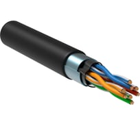 Витая пара ITK f/utp 5e 4x2х24awg ldpe черный (305м) рф/с LC3-C5E04-339-S-R