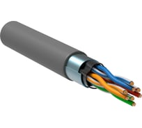 Витая пара ITK f/utp 5e 4x2х24awg lszh серый (305м) рф/с LC1-C5E04-321-S-R