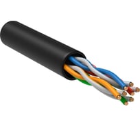 Витая пара ITK u/utp 5e 4x2х0,52 ldpe черный (305м) рф/с LC3-C5E04-139-S-P-R
