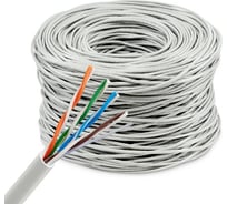 Кабель сетевой BURO BU-CCA-045 UTP 4 пары cat5E solid 0.45мм CCA 305м серый 1442323