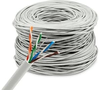 Кабель сетевой BURO BU-CCA-050 UTP 4 пары cat5E solid 0.50мм CCA 305м серый 1442307