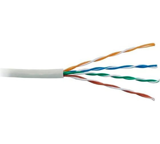 Кабель LANMASTER FTP, 4 пары, категория 6, LSZH, серый, 305м в катушке, LAN-6EFTP-LSZH-GY 1