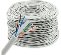 Кабель BURO сетевой BU-CCA-052-CAT6 UTP 4 пары cat6 solid 0.52мм CCA 305м серый 1626496