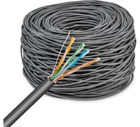 Кабель сетевой BURO BU-COP-040 UTP 4 пары cat5E solid 0.40мм Cu 305м серый 1505244
