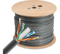 Кабель сетевой BURO UTP 4 пары cat6 solid 0.55мм Cu 305м серый 1505303