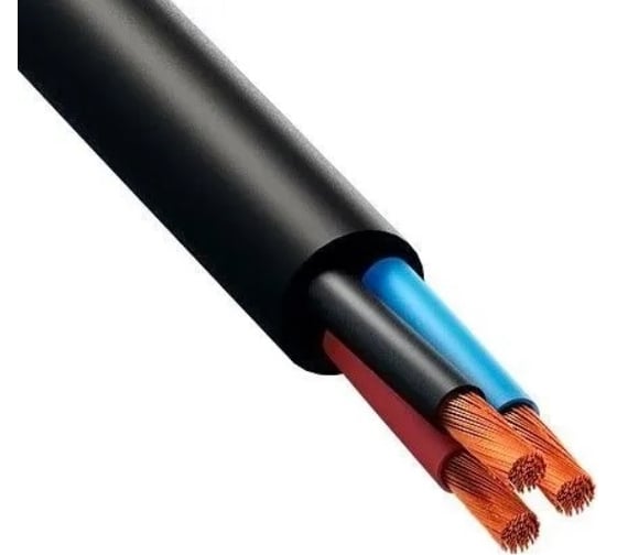 Провод ПВС DORI 3x2,5 черный (10м) гост, шт 49234