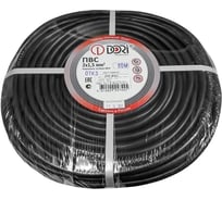 Провод ПВС DORI 2x1,5 черный (50м) гост, шт 47445