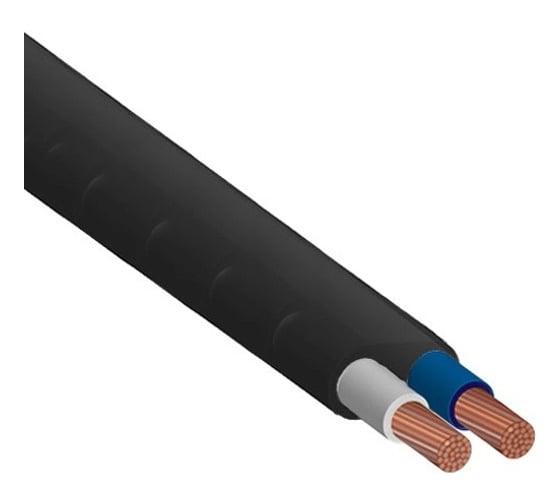 Провод ШВВП DORI 2x0,75, черный (100м) гост, шт 70565