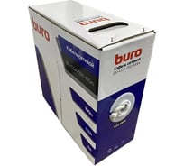 Кабель сетевой BURO BU-CCA-050-100m UTP 4 пары cat5E solid 0.50мм CCA 100м серый 1779834