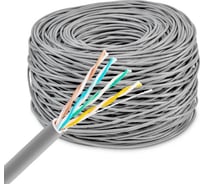 Кабель сетевой BURO BU-COP-042 UTP 4 пары cat5E solid 0.42мм Cu 305м серый 1442351