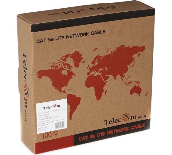 Кабель Telecom Ultra FTP 4 пары, категория 5е, бухта 100м p/n: TFS44150E
