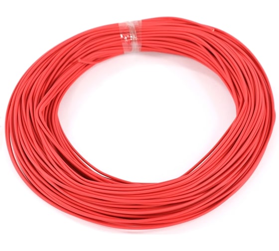 Провод VOLTON ПВАМ 1,0 кв.мм. 50м (красный) VLT400548