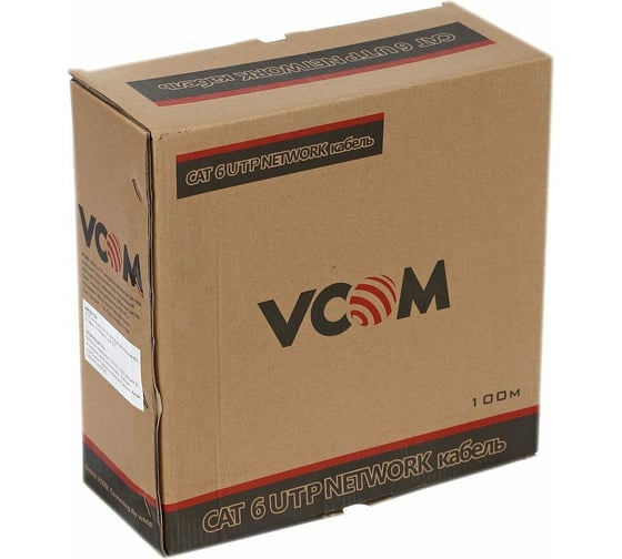 Кабель VCOM UTP 4 пары, категории 6 /бухта 100м/ p/n:VNC1020