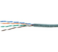 Кабель Cablexpert UTP indoor 4x2x(7 *0.18), медный, кат.5е, многож., 305м, box, серый, UPC-5004E
