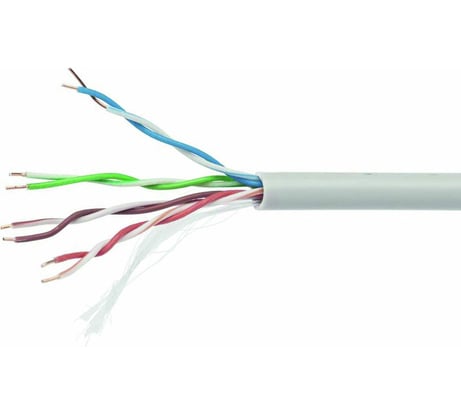 Кабель Cablexpert UTP indoor 4x2x0.40, CCA, кат.5е, однож., 100м, box, серый, UPC-5040E-SOL/100
