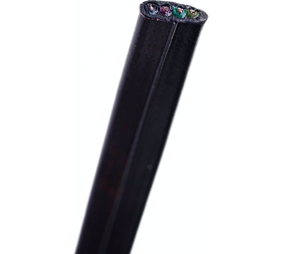 Телефонный кабель Cablexpert  4 жилы, плоский, многожильный, 100 м, черный TC1000S/bl-100m
