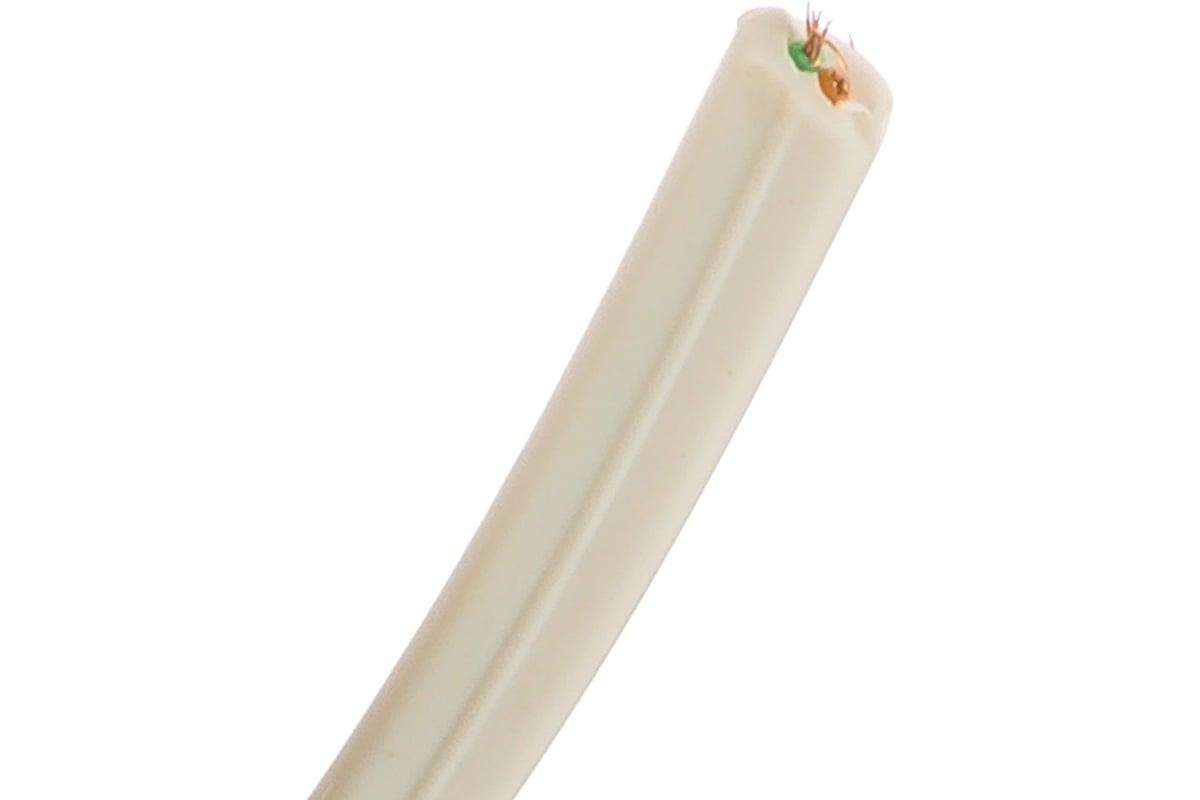 Телефонный кабель REXANT ШТЛП, 2 жилы, CCA, белый, 100м 01-5001-3 ...