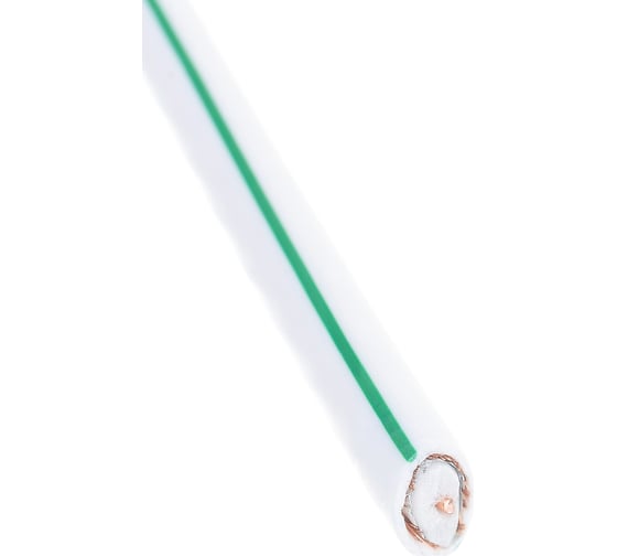 Коаксиальный кабель REXANT SAT 703B, 75 Ом, Cu/Al/Cu, 75%, бухта 50 м, белый 01-2431-50