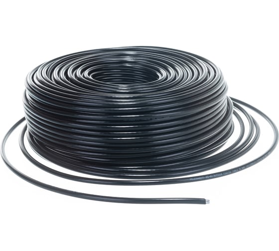 Коаксиальный кабель PROCONNECT RG-6U, 75 Ом, CCS/Al/Al, 48%, бухта 100 м, черный OUTDOOR 01-2205-1