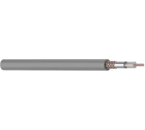 Коаксиальный кабель REXANT RG-8X, 50 Ом, CCS/Al/A, 75%, бухта 100 м, серый 01-2021