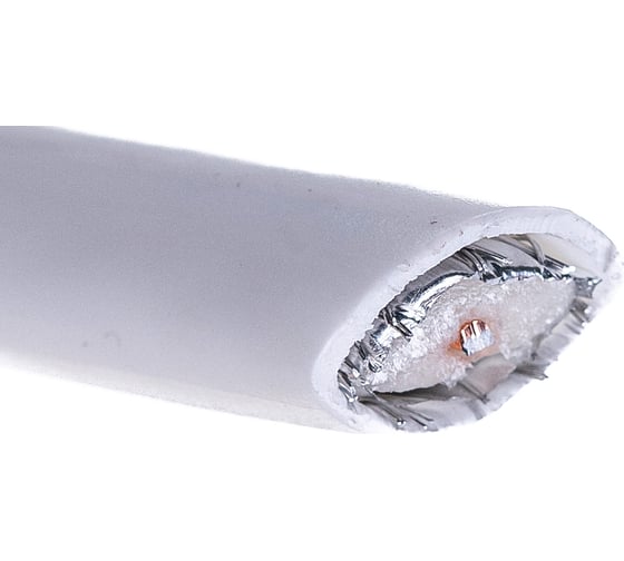 Коаксиальный кабель PROCONNECT RG-6U, 75 Ом, CCS/Al/Al, 48%, бухта 20 м, белый 01-2205-20