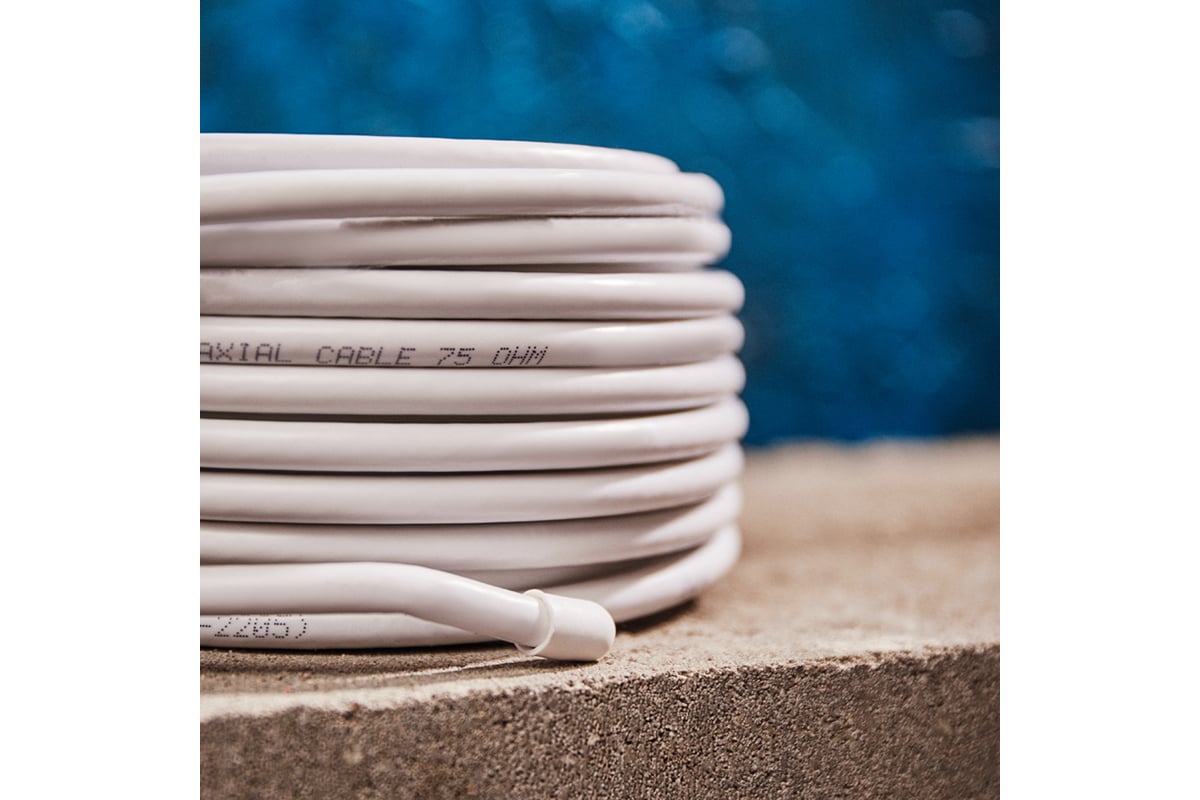 Коаксиальный кабель PROCONNECT RG-6U, 75 Ом, CCS/Al/Al, 48%, бухта 10 м ...