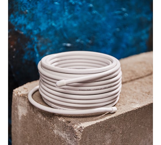 Коаксиальный кабель PROCONNECT RG-6U, 75 Ом, CCS/Al/Al, 48%, бухта 10 м, белый 01-2205-10
