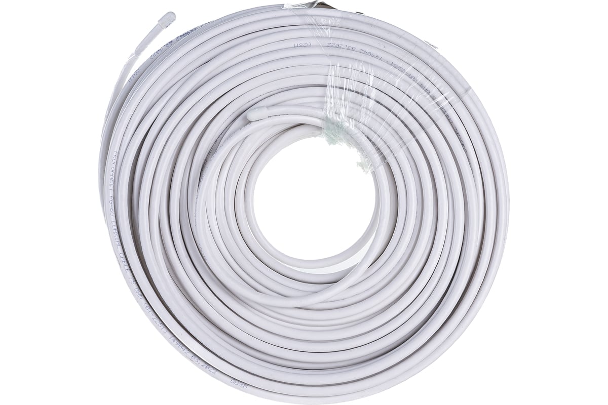 Коаксиальный кабель PROCONNECT LIGHT RG-6U, 75 Ом, CCS/Al/Al, 32% ...