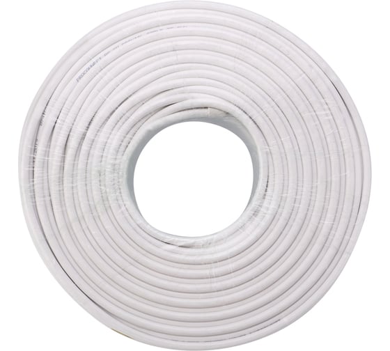 Коаксиальный кабель PROCONNECT LIGHT RG-6U, 75 Ом, CCS/Al/Al, 32%, бухта 100 м, белый 01-2251