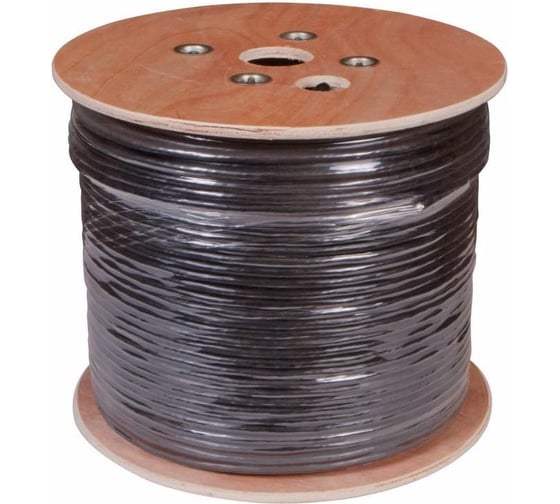 Кабель UTP REXANT 10PR, 24AWG, CAT5, наружный OUTDOOR, бухта 305 м 01-1121