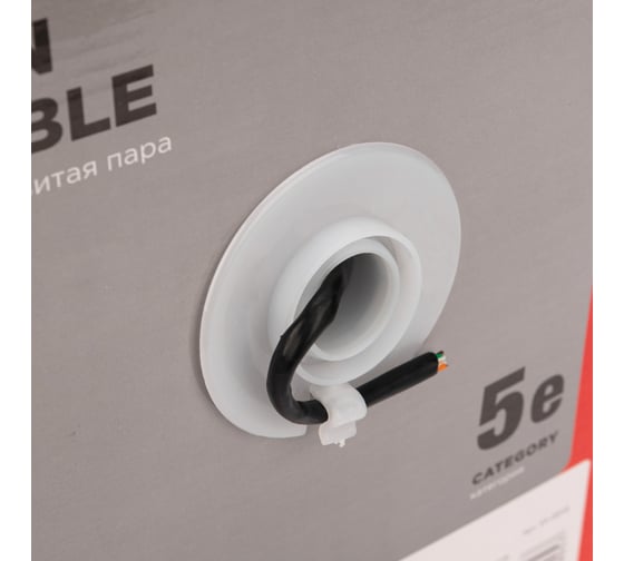 Кабель REXANT витая пара, UTP, 4PR, 24AWG, CAT5e, наружный, OUTDOOR, бухта 305м 01-0045