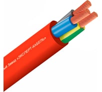 Провод EXPERt class пвс 3x4,0, сигнальный красный, 380в, 100м 44435