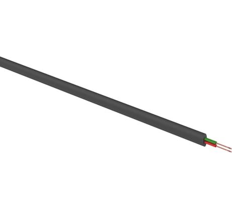 Телефонный кабель REXANT ШТЛП, 2 жилы Cu, черный, бухта 100м 01-5002