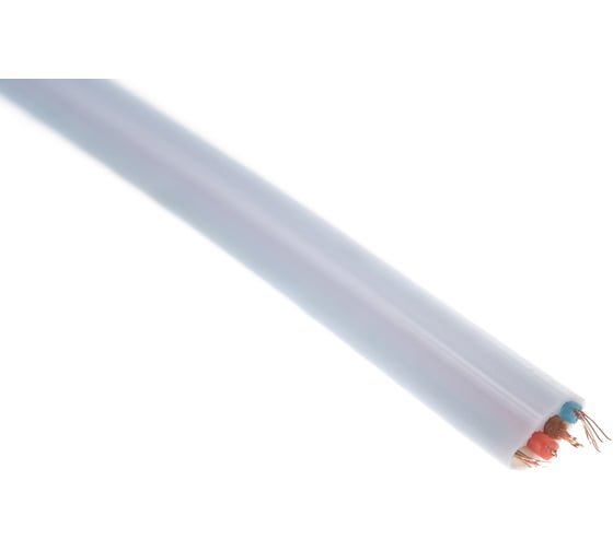 Телефонный кабель REXANT ШТЛП 4 жилы Cu, белый, бухта 100м 01-5101