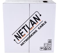 Кабель NETLAN U/UTP 2 пары, категория 5, внешний, PE до -40C, черный, 305м EC-UU002-5-PE-BK