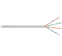 Кабель NETLAN U/UTP 4 пары, категория 5e, внутренний, PVC, серый, 305м UEC-UU004-5E-PVC-GY 16198219