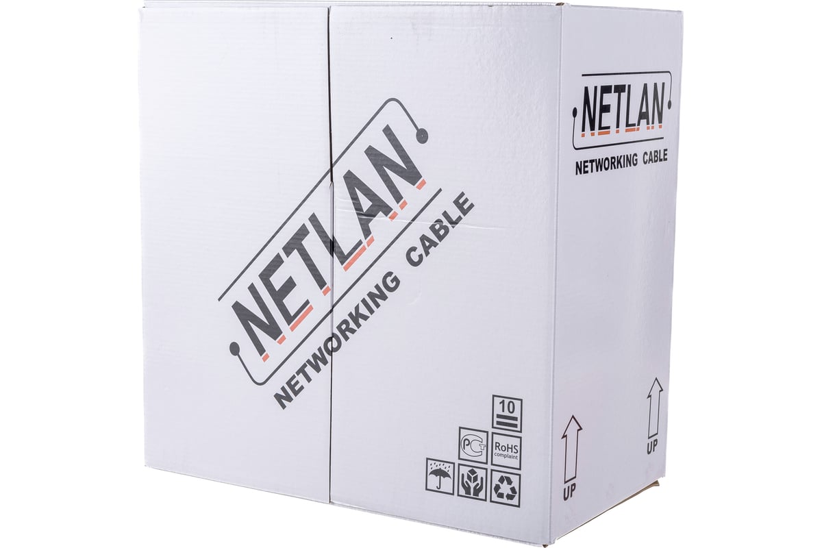 Netlan ec uu004 5e pe bk. EC-uu004-5e-pe-BK, кабель NETLAN U/UTP 4 пары, внешний, кат.5e, черный, 305м. NETLAN EC-uf004-5e-pe-BK-1 бухта 100м. NETLAN. NETLAN логотип.