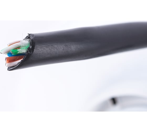 Кабель NETLAN U/UTP 4 пары, категория 5e,  внешний, PE до -40C, черный, 305м EC-UU004-5E-PE-BK