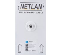 Кабель NETLAN F/UTP 4 пары, категория 5e, внутренний, PVC, серый, 305м EC-UF004-5E-PVC-GY 16198222