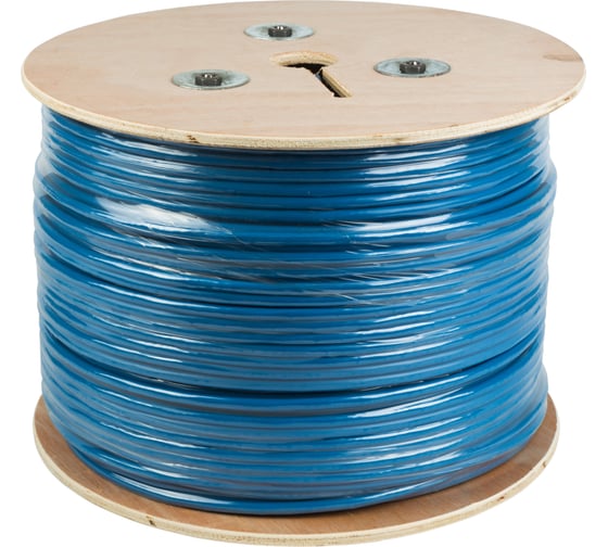 Кабель REXANT витая пара, FTP, 4PR, 23AWG, CAT6, бухта 305 м 01-0147