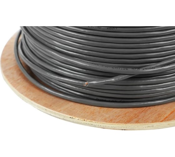 Сетевой кабель BURO BU-COP-050-FTP FTP 4 пары cat5E solid 0.50мм Cu 305м серый 1886675