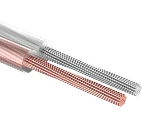 Акустический кабель REXANT 2х0,75 мм2 прозрачный SILICON м. бухта 5 м 01-6304-05