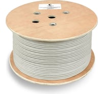 Кабель витая пара Cabeus UTP (U/UTP), категория 6A, 4 пары (23 AWG), одно UTP-4P-Cat.6a-SOLID-PVC-GY