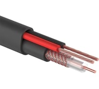 Кабель PROconnect КВК-П-2 +2x0,50 кв.мм Cu/Cu черный бухта 200 м 01-4214