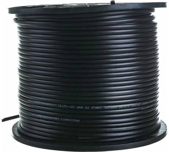 Кабель PROconnect КВК-П-2 +2x0,50 кв.мм Cu/Cu черный бухта 200 м 01-4214